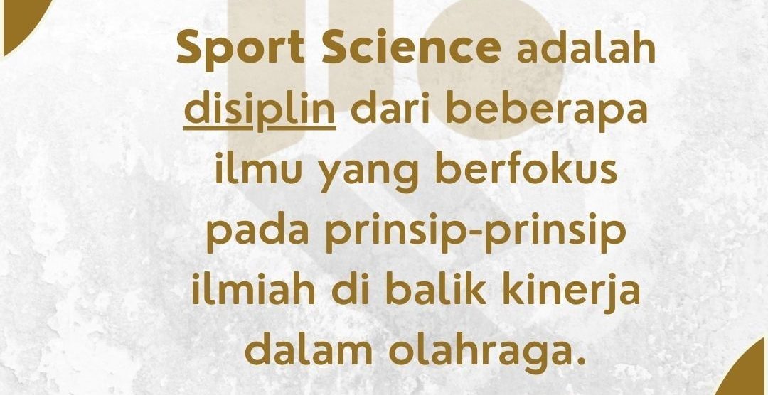 Apa itu Sport Science?